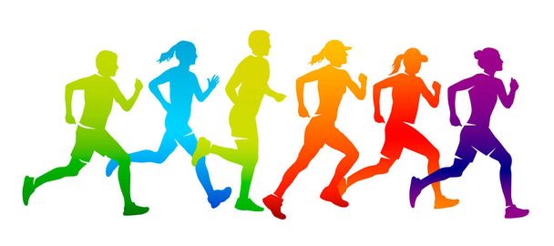 Running sport graphic in vector quality. - Vector, Image