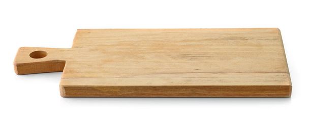 Dřevěné řezání deska izolované na bílém pozadí - Fotografie, Obrázek