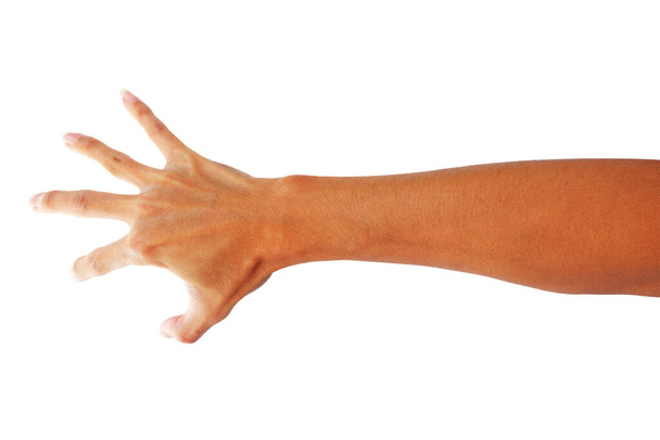 mano se extiende para mostrar el dorso de la mano
 - Foto, imagen