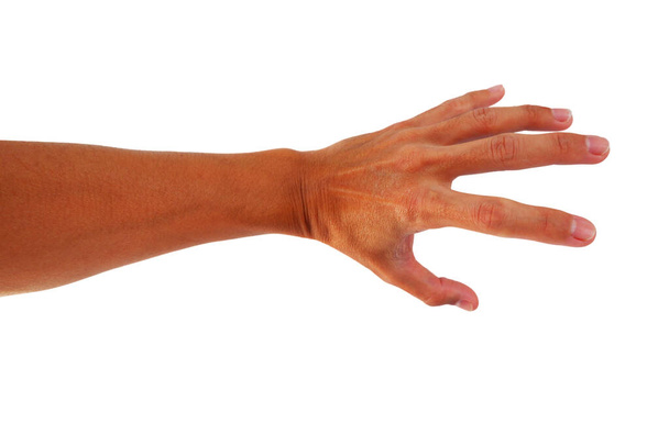 hand is uit te reiken voor show rug van de hand - Foto, afbeelding