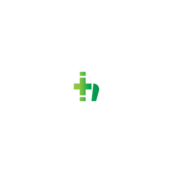 Крест Н буква логотип, медицинский крест Н буква концепция дизайна логотипа
 - Вектор,изображение