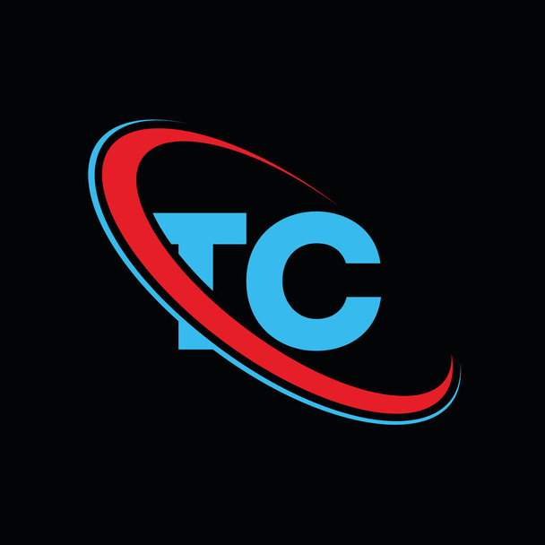 ТК T C-літера дизайн логотипу. Початкова літера TC пов'язала коло з логотипом монограми верхнього регістру червоно-синього кольору. Логотип ТК, дизайн ТС. tc, tc c
 - Фото, зображення