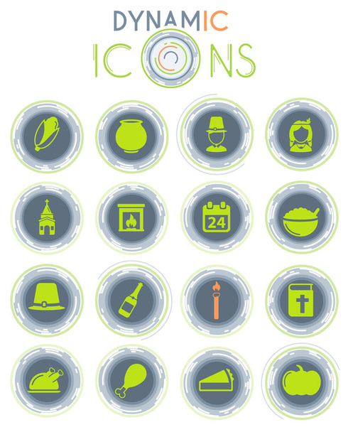 Icone vettoriali del Ringraziamento su sfondo bianco con linee dinamiche per l'animazione per il web e la progettazione dell'interfaccia utente - Vettoriali, immagini