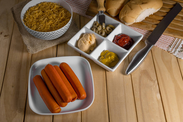Saucisses et Hot Dog Ingrédients - Photo, image