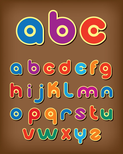 Farbenfrohes Alphabet - Vektor, Bild