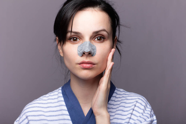pretty woman, remedy for blackheads on nose, home skin care - Foto, immagini