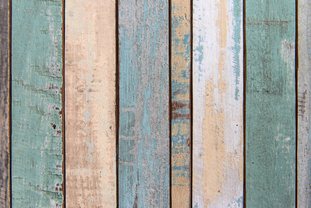 Old color wood plank texture and background - Foto, Imagem