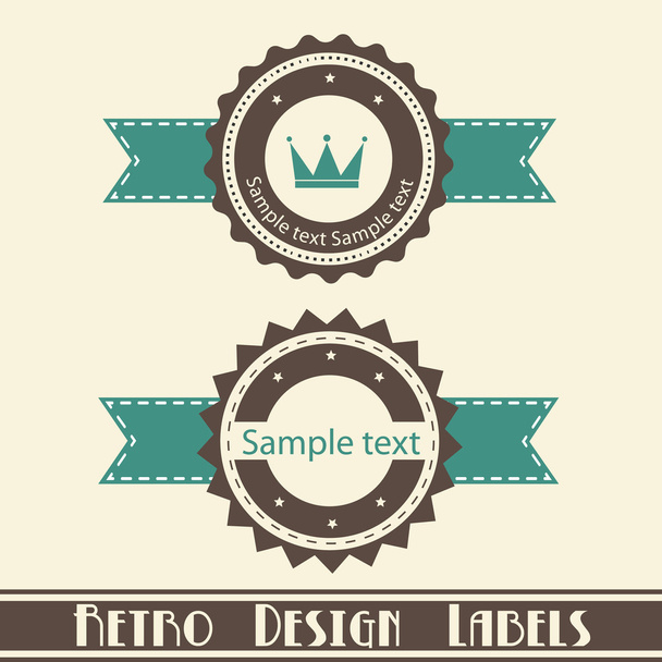 Retro Design Labels - Vektor, Bild