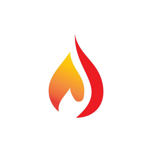 Fiamma di fuoco Logo Icona vettoriale modello Olio - Vettoriali, immagini