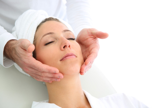 Woman haveing a face massage - Photo, image