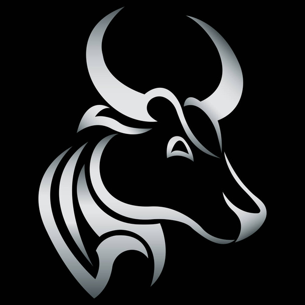векторная иллюстрация коровы, быка
 - Вектор,изображение