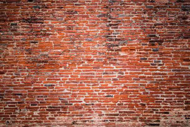 old red brick wall texture background - Photo, Image