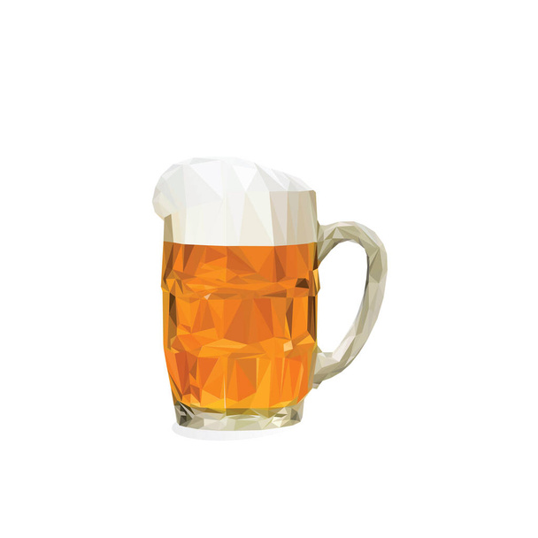 Háromszög ivás sör üveg serleg vektor illusztráció - Vektor, kép