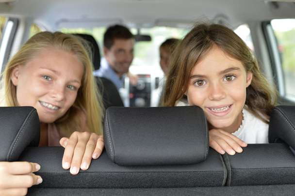 Portrait of girls in car - Photo, image