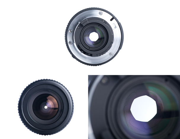 Vista frontale della lente fotografica
 - Foto, immagini
