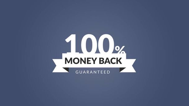100% Geld-zurück-Garantie Illustration Text zum Verkauf - Foto, Bild