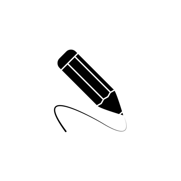 Ilustrační vektorová grafika ikony tužky. Přizpůsobit pro vzdělávání, kreslení, nástroj, student atd.. - Vektor, obrázek