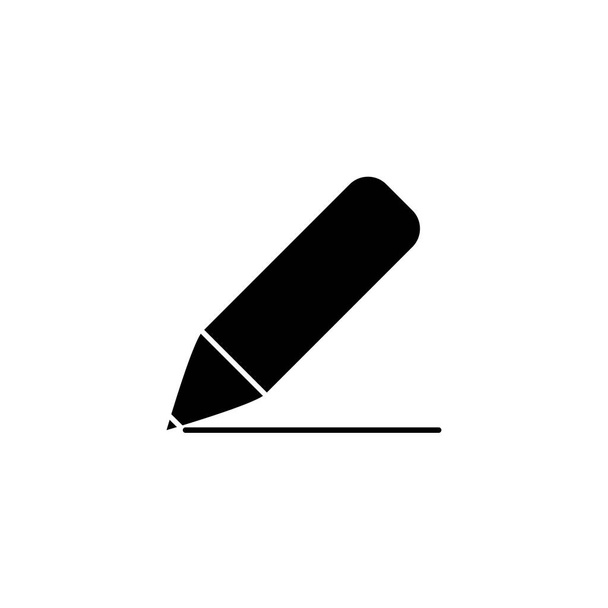 Ilustrační vektorová grafika ikony tužky. Přizpůsobit pro vzdělávání, kreslení, nástroj, student atd.. - Vektor, obrázek