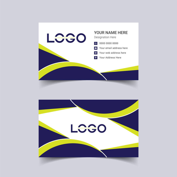 Векторная современная Creative and Clean Business Card Template, профессиональная креативная темная визитная карточка, визитная карточка в роскошном стиле фиолетовое, фиолетовое небо, цвета искушают, креативная визитная карточка
 - Вектор,изображение