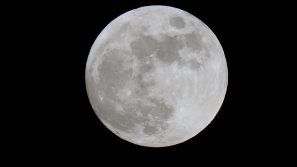 望遠鏡で見た満月 - 映像、動画