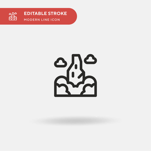 Pico Cao Simple vector icon. Illustration symbol design template for web mobile UI element. Perfect color modern pictogram on editable stroke. Pico Cao icons for your business project - Vector, Image
