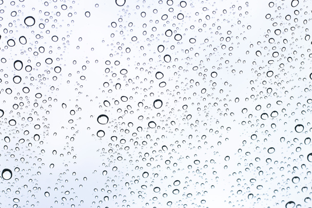 Kapky vody přiléhající k přednímu sklu vozu - Fotografie, Obrázek
