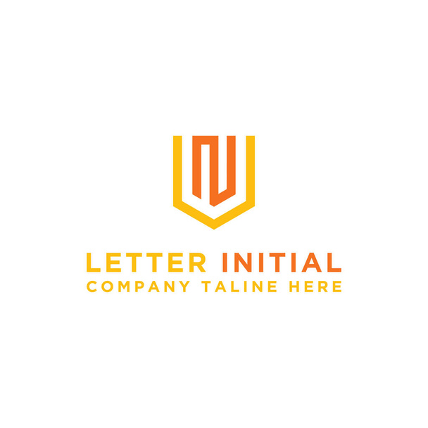 Carta VN Ícone inicial / Monogram.- Design de logotipo de inspiração vetorial - Vetor
 - Vetor, Imagem