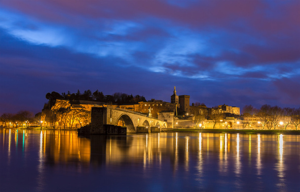 View of medieval town Avignon at morning, UNESCO world heritage - Photo, Image