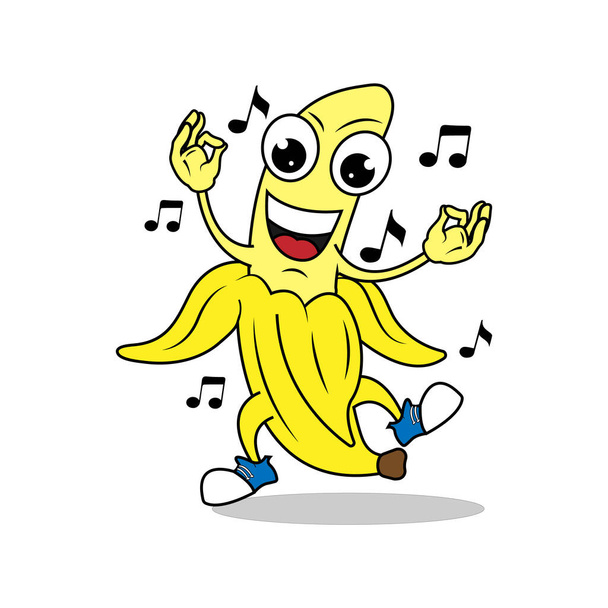 banana dance, simple vector illustration    - ベクター画像