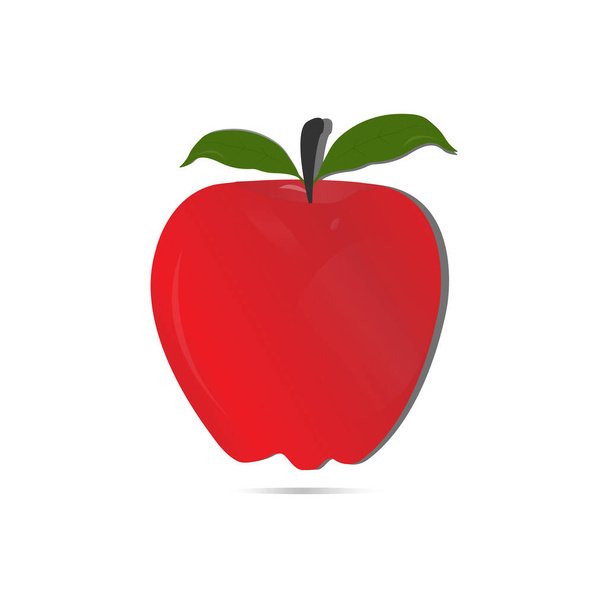 яблочные фрукты, простая векторная иллюстрация
    - Вектор,изображение