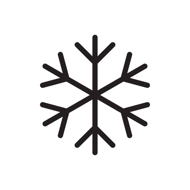 ikona płatek śniegu symbol projekt wektor ilustracja - Wektor, obraz