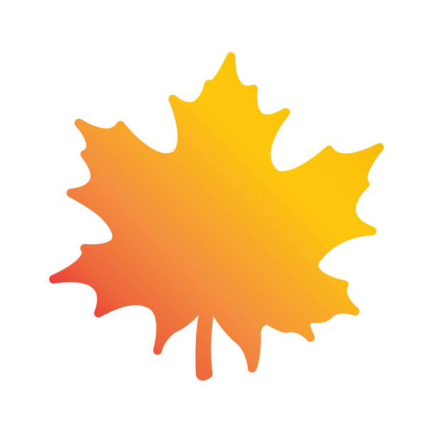 hoja de arce otoño icono diseño vector
  - Vector, imagen
