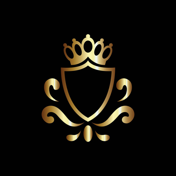 vetor de escudo real de luxo, bom para brasão de armas e emblemas de cavaleiro ou escudo heráldico crista
 - Vetor, Imagem