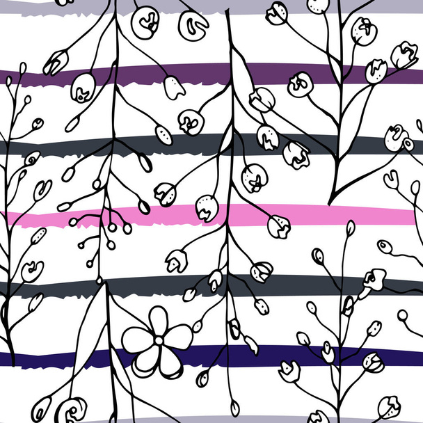 Tropical, modern stripes motif - Вектор,изображение