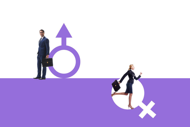 İş yerinde kadın cinsiyet ayrımcılığı kavramı - Fotoğraf, Görsel