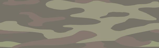 Militar ou caça padrão panorâmico cáqui geométrico sem costura - ilustração vetorial
 - Vetor, Imagem