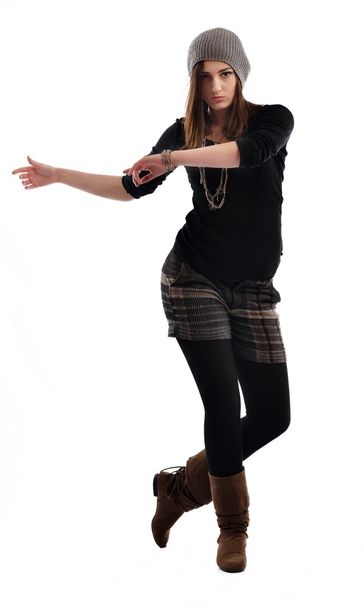Young woman dancing - Фото, изображение