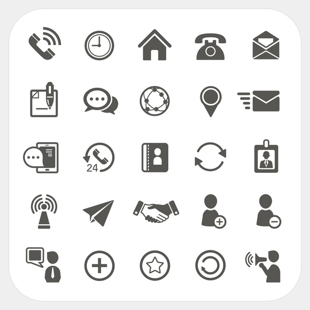 Conjunto de iconos de comunicación - Vector, Imagen