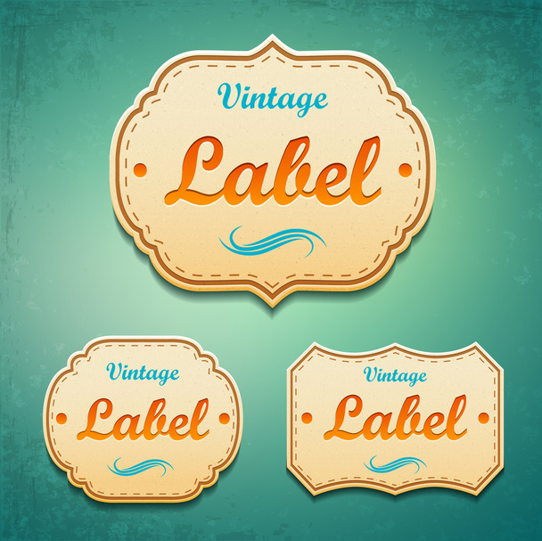 Vintage labels. - Vektor, Bild
