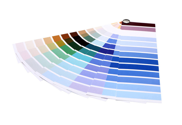 Color palettes on white background - Photo, Image