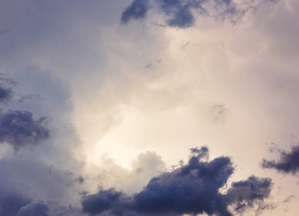 Dramatic stormy cloudy sky. Nature background - Foto, Bild