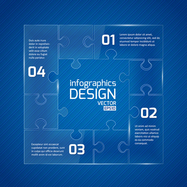 Infographics web design. - Vektor, Bild