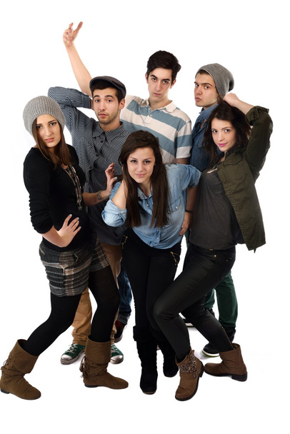 Happy teens group - Photo, Image