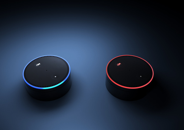 3D-рендеринг системы распознавания голоса Amazon Echo - Фото, изображение