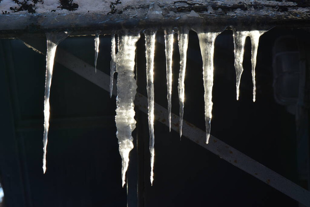 Kışın donmuş su dokusu - Fotoğraf, Görsel