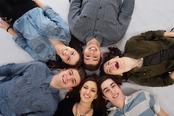 Happy teens group - Photo, image