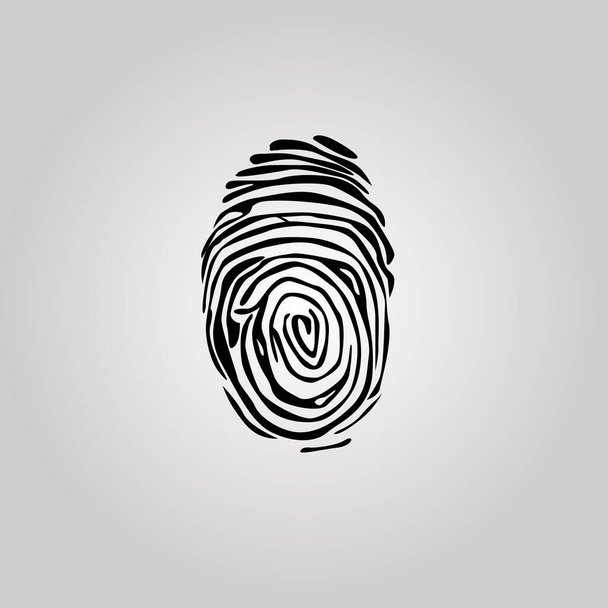 Sken otisků prstů. Návrh ikon otisku prstu pro aplikaci. Vektorové ilustrace izolované na bílém pozadí - Vektor, obrázek