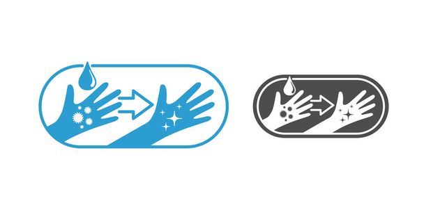 signe vectoriel de lavage des mains  - Vecteur, image