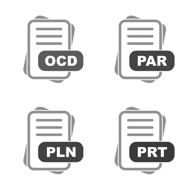 Set di icone in formato file - Vettoriali, immagini