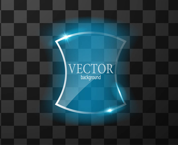 Glass vector button plane. Easy editable background - Διάνυσμα, εικόνα